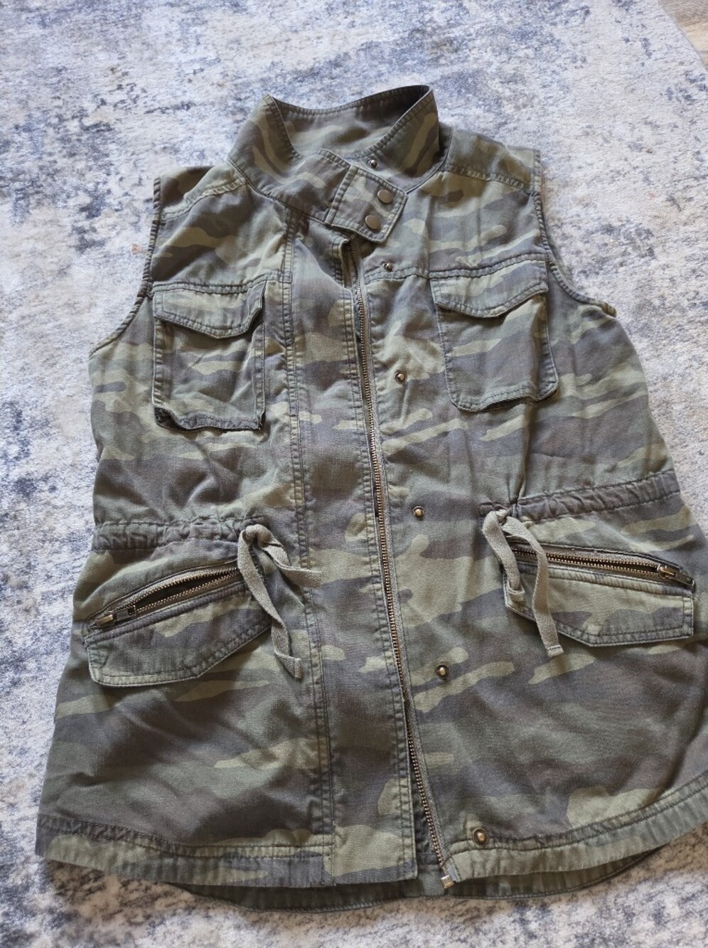 Womens Camouflage Vest Green